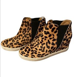Coconuts by Matisse Leopard Lure Wedge Sneakers